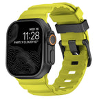 Gruby silikonowy pasek zamienny do Apple Watch żółto-zielony
