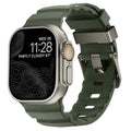Gruby silikonowy pasek zamienny do Apple Watch zielony