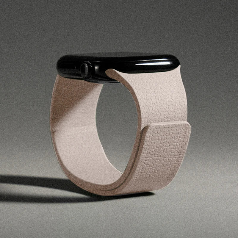 Wymienny magnetyczny pasek silikonowy do Apple Watch w kolorze beżowym