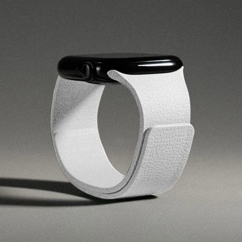 Wymienny magnetyczny pasek silikonowy do Apple Watch w kolorze białym