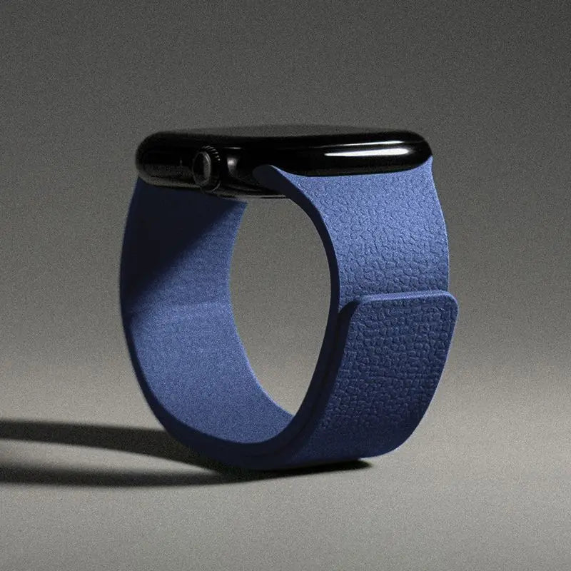 Wymienny magnetyczny pasek silikonowy do Apple Watch w kolorze niebieskim