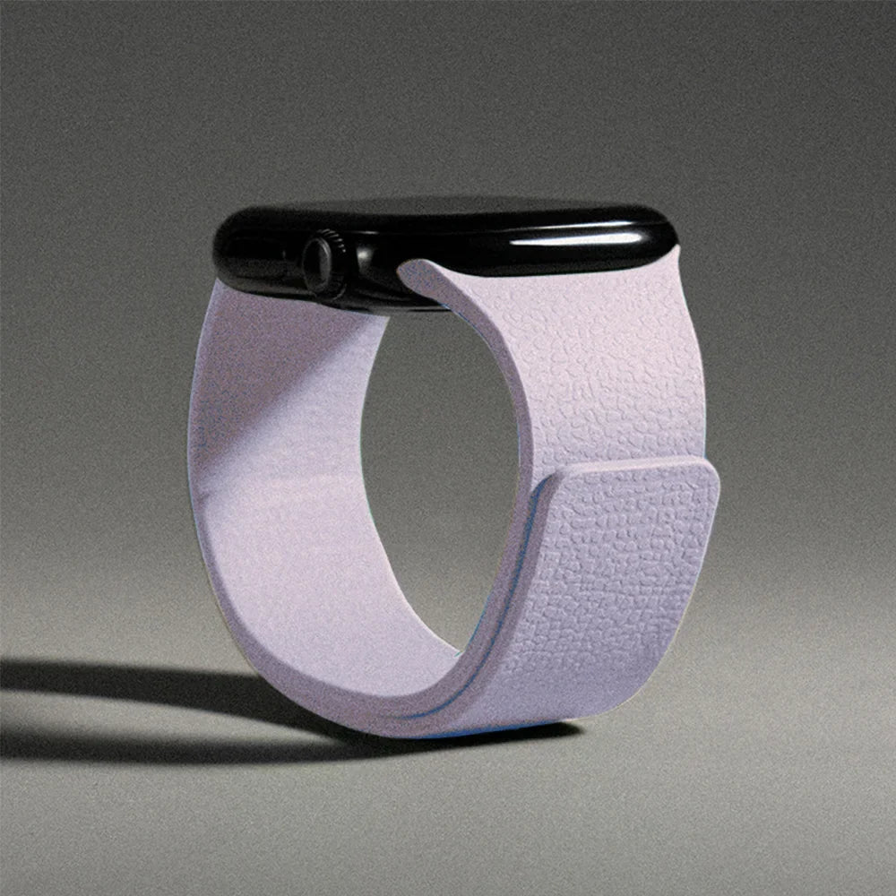 Wymienny magnetyczny pasek silikonowy do Apple Watch w kolorze fioletowym