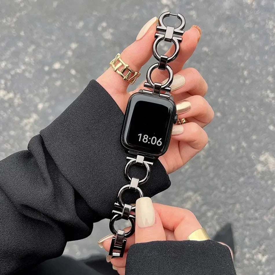Damski pasek zamienny do Apple Watch w kolorze czarnym