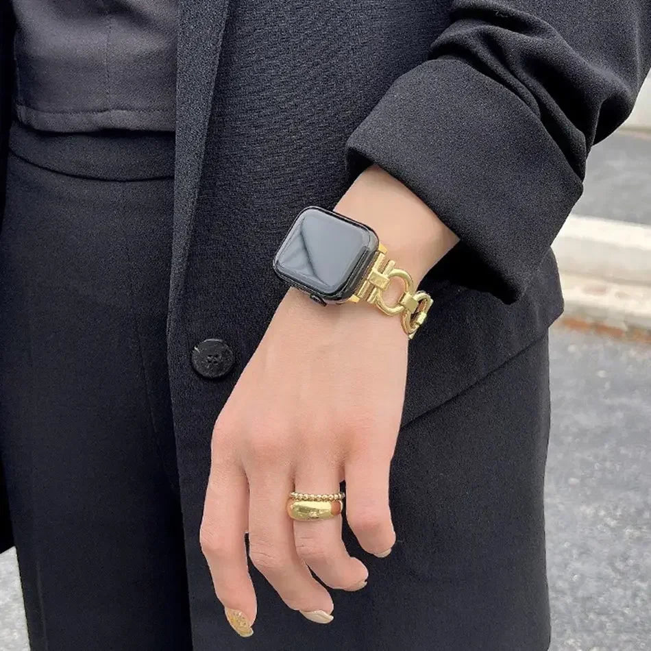 Damski pasek zamienny do Apple Watch w kolorze złotym