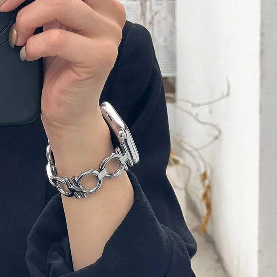 Damski pasek zamienny do Apple Watch w kolorze srebrnym