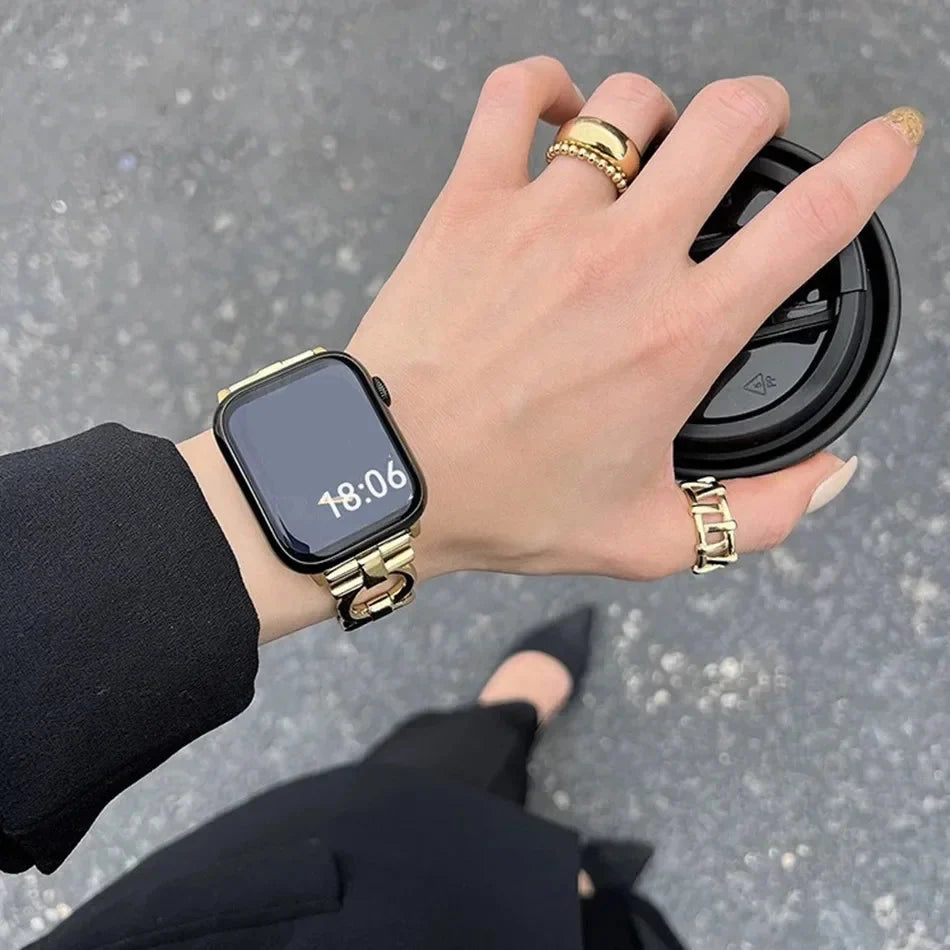 Damski pasek zamienny do Apple Watch w kolorze złotym