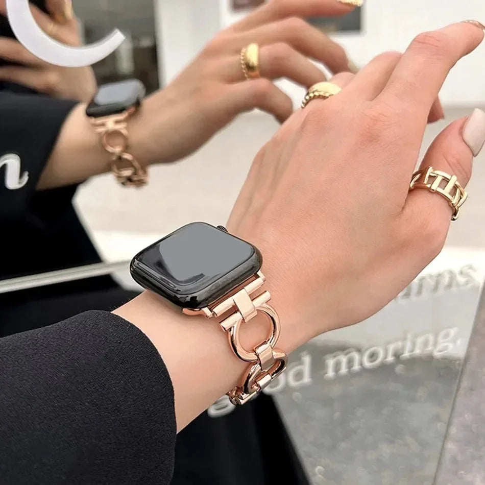 Damski pasek zamienny do Apple Watch w kolorze różowego złota