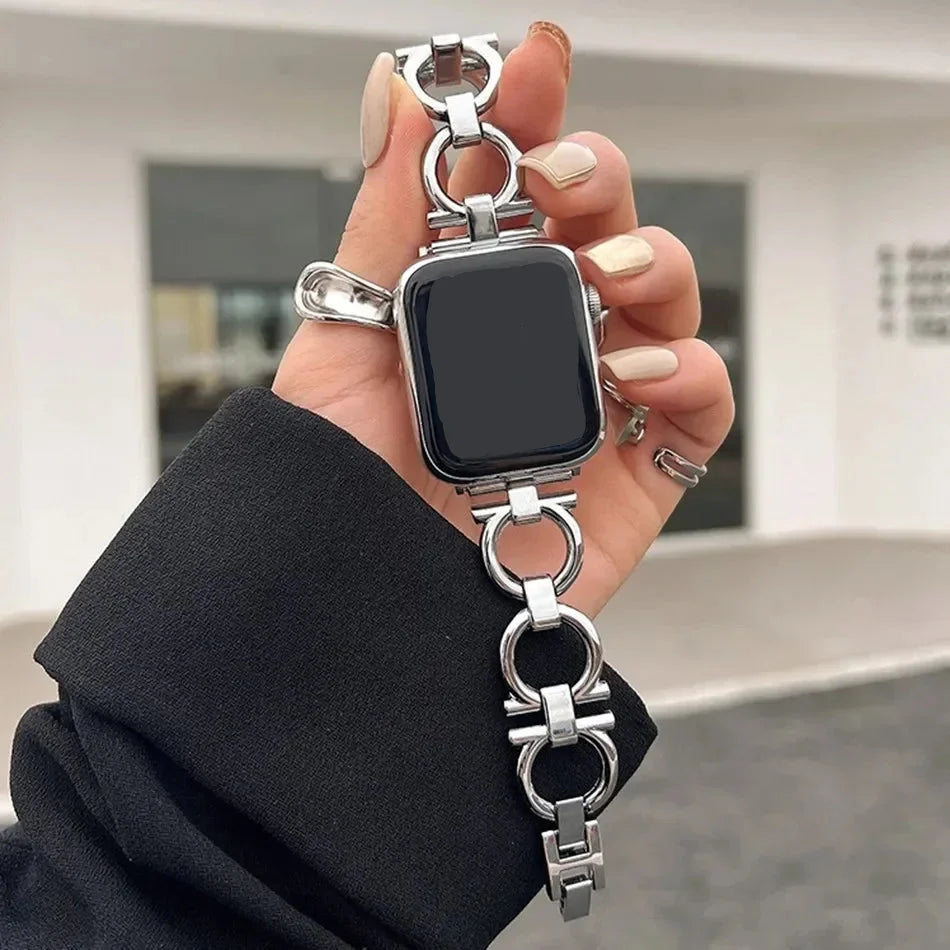 Damski pasek zamienny do Apple Watch w kolorze srebrnym