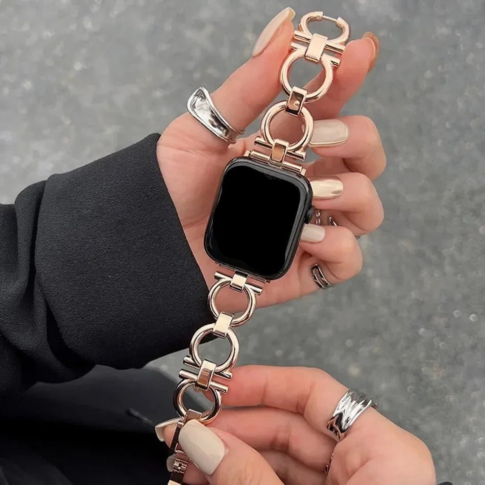 Damski pasek zamienny do Apple Watch w kolorze różowego złota