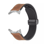 Pasek zamienny do Google Pixel Watch 1, 2, 3, 4, 41 mm, 45 mm, ze skóry brązowej 