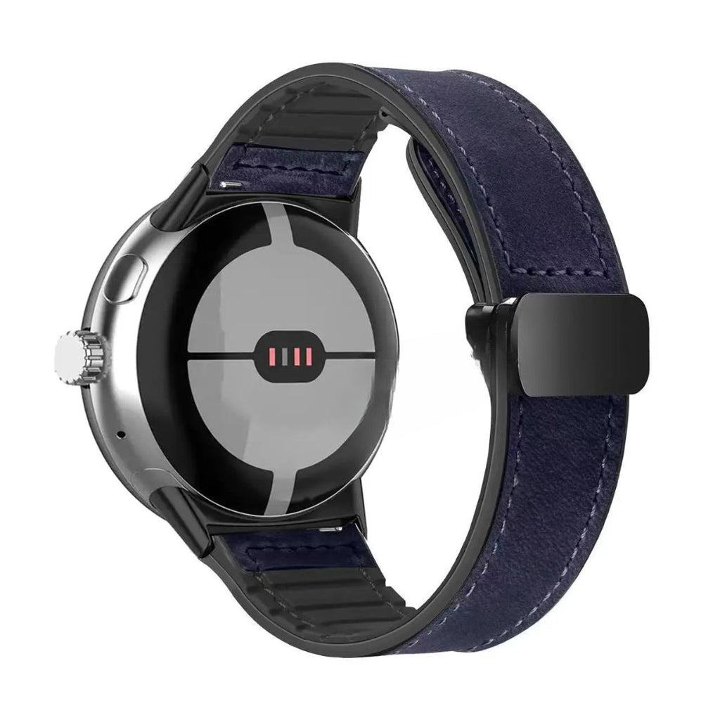 Pasek zamienny do Google Pixel Watch ze skóry niebieskiej