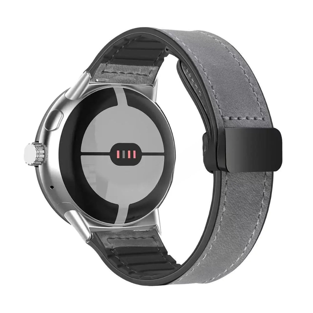 Pasek zamienny do Google Pixel Watch ze skóry szarej