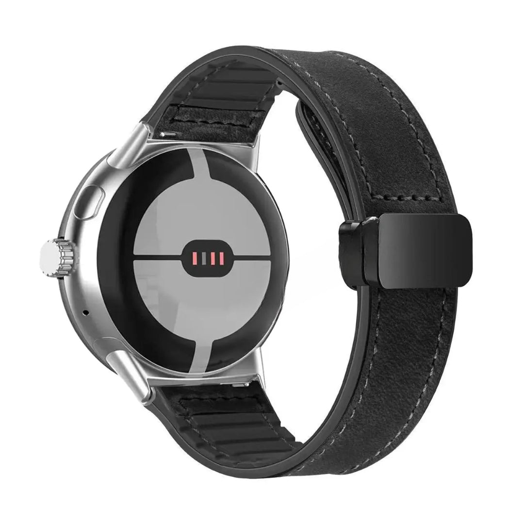 Pasek zamienny do Google Pixel Watch ze skóry czarnej