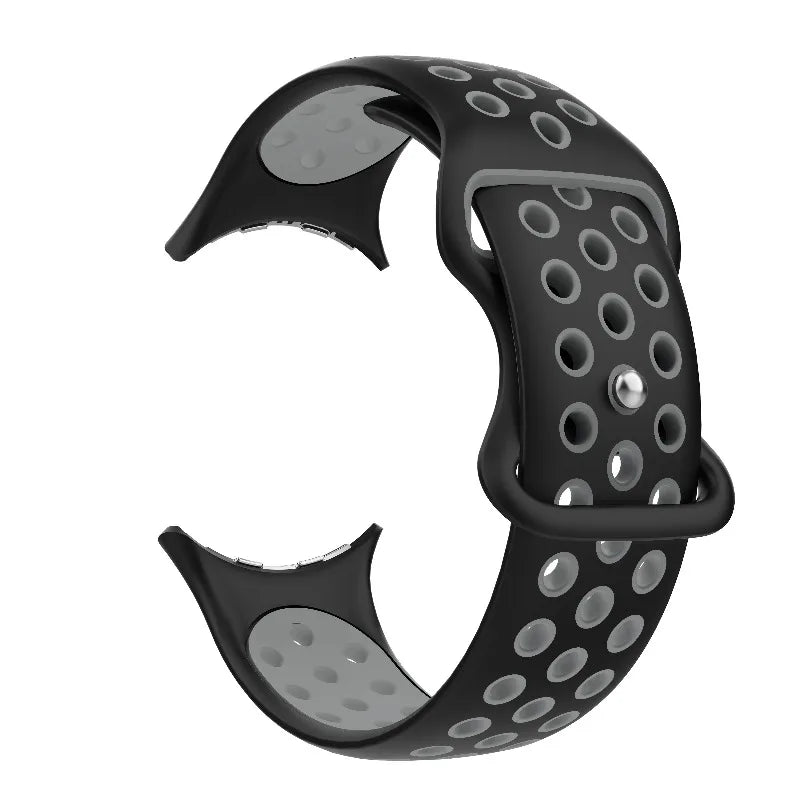 Pasek zamienny do Google Pixel Watch 1, 2, 3, 4 41mm 45mm  czarno-szary