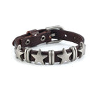 Bransoletka w stylu vintage z brązowymi gwiazdkami