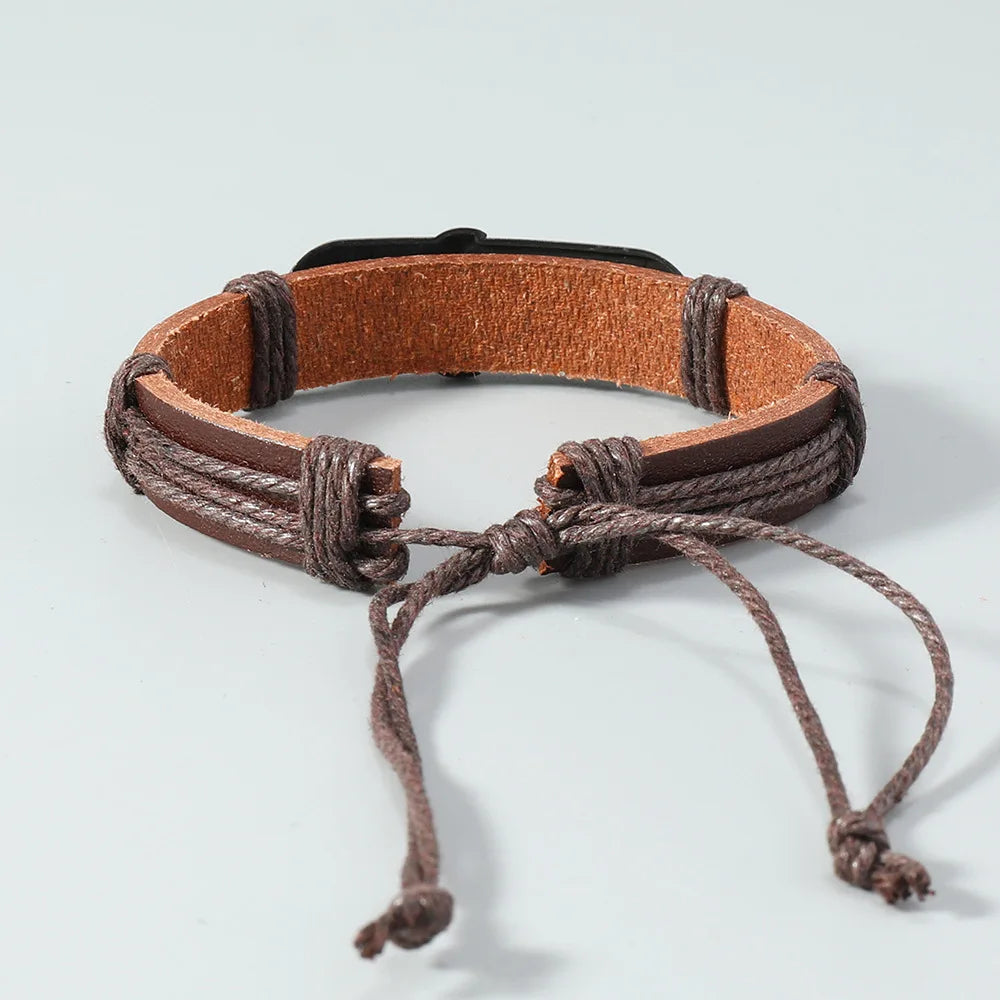 Anker Læder Armbånd 