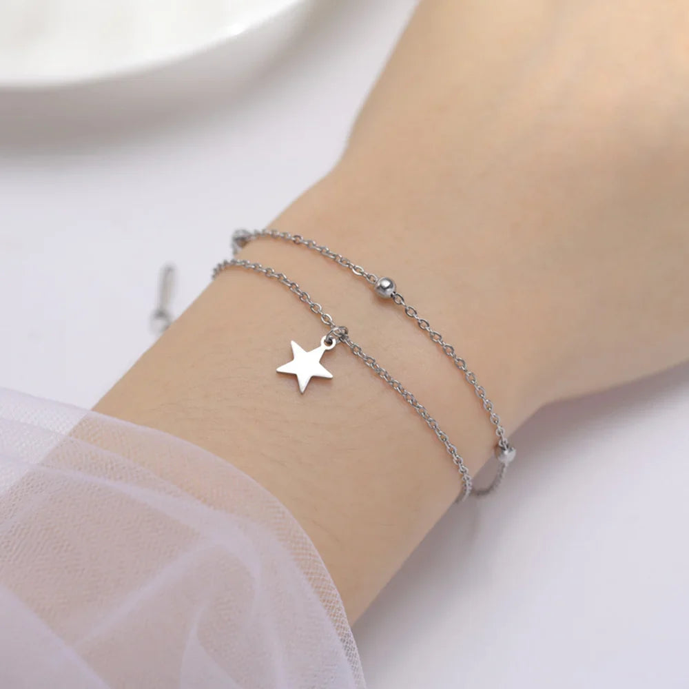 Bracelet Double avec Etoile