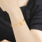 Bransoletka Starożytny Egipt z Okiem Horusa złota