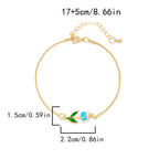 Bransoletka Elegancki Kwiat Tulipana