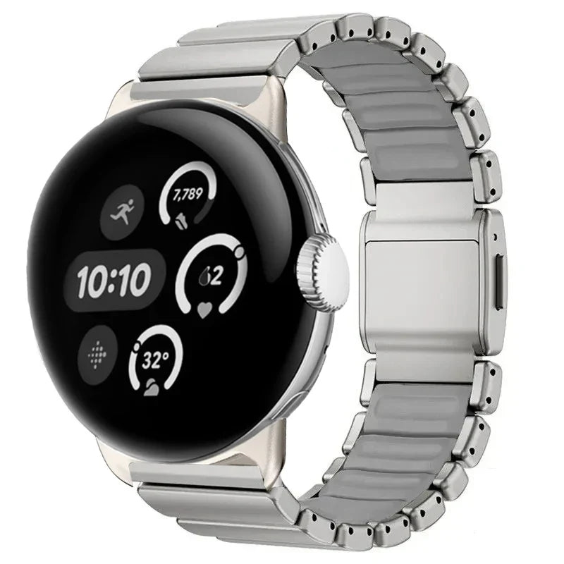 Bransoleta ze stali nierdzewnej do Google Pixel Watch 3, 4, 45mm srebrna