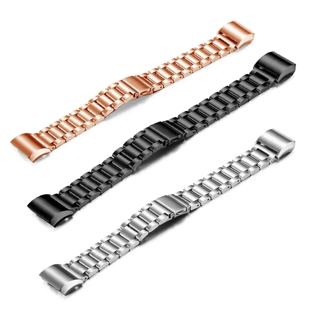 Stalowa bransoleta do zegarka Fitbit Charge 5, Charge 6 