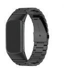 Stalowa bransoleta do zegarka Fitbit Charge 5, Charge 6 czarna