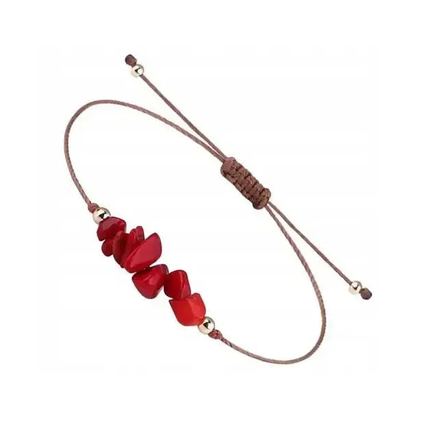 Bracelet en Corde Corail