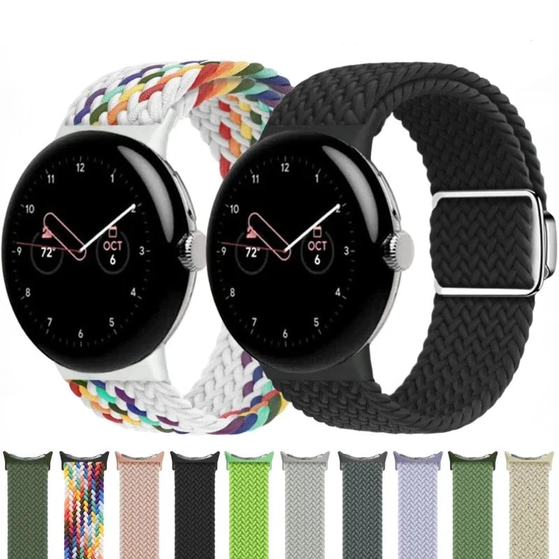 Bracelet en Corde Nylon Smartwatch Google Pixel Watch 1, 2 & 3 41mm