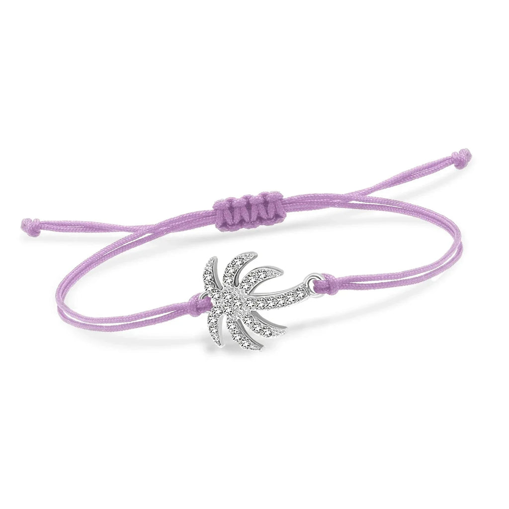 Bracelet en Corde Palmier en Strass