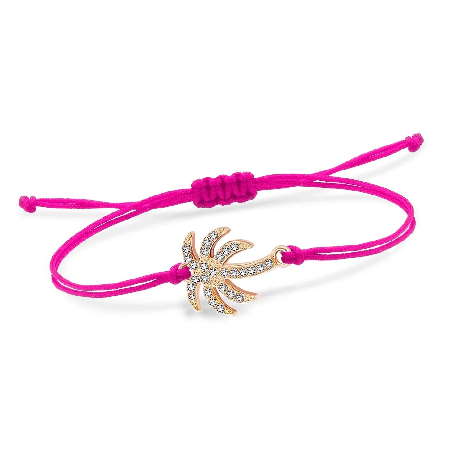 Bracelet en Corde Palmier en Strass
