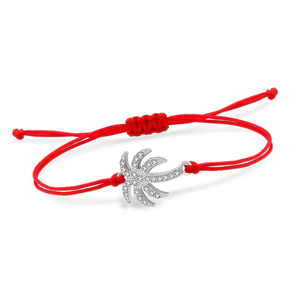 Bracelet en Corde Palmier en Strass