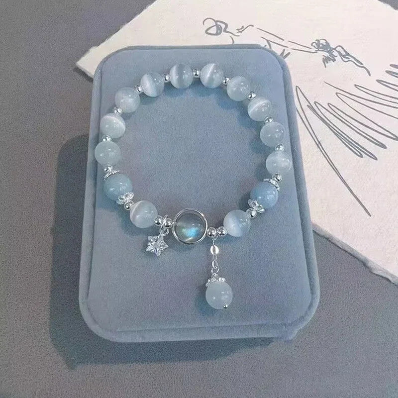 Bracelet en Crystal pour la Fertilité Pierre de Lune