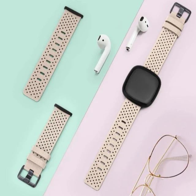 Bransoletka skórzana do zegarka Fitbit Versa 3 Versa 4 Sense 2 