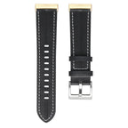 Skórzany pasek do zegarka Fitbit Versa 3, Versa 4, Sense 1 i Sense 2 czarny