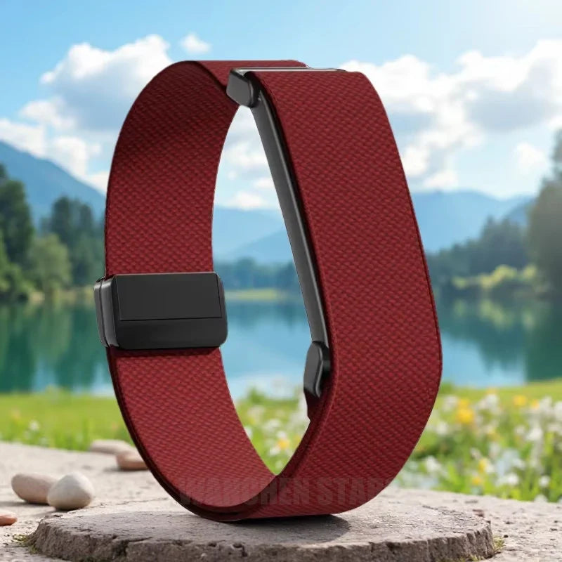 Czerwony nylonowy pasek do zegarka Google Fitbit Air