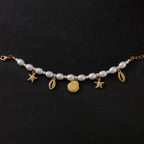 Bransoletka z koralików z muszelkami