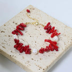 Bransoletka z koralu i pereł