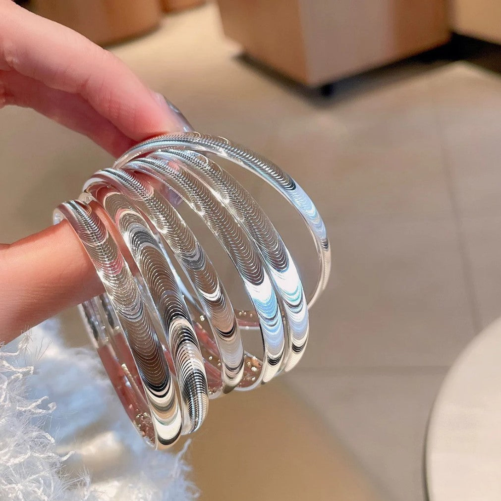 Poleret Katteøje Stenarmbånd 