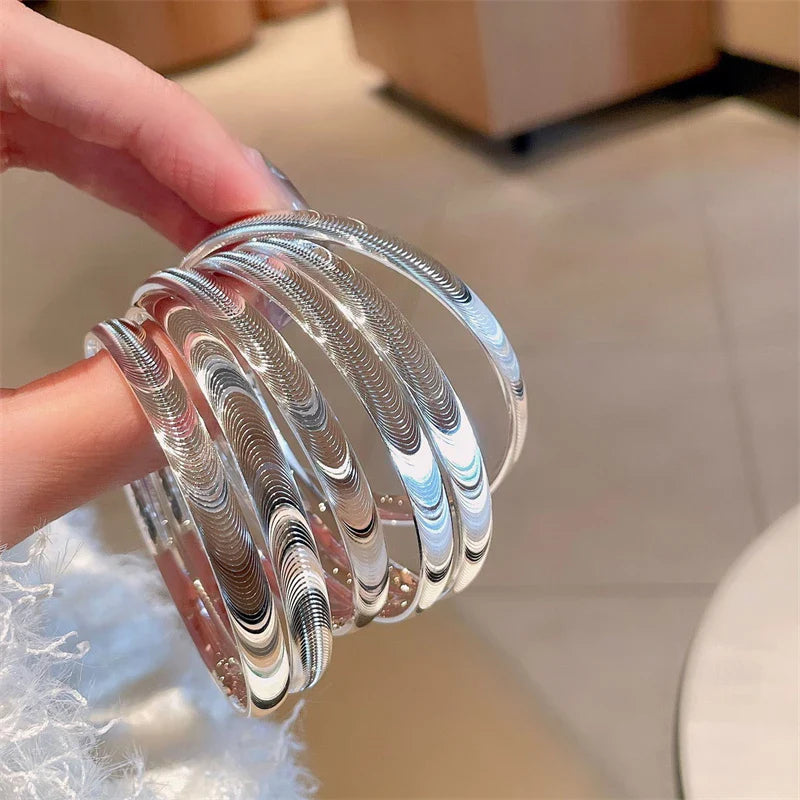 Poleret Katteøje Stenarmbånd 