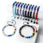 Bransoletka z naturalnych kamieni i słonia 7 czakr