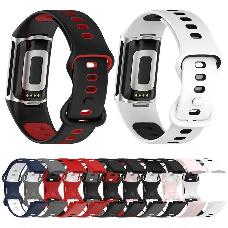 Silikonowy pasek do zegarka Fitbit Charge 5, Charge 6