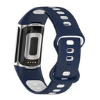 Silikonowy pasek do zegarka Fitbit Charge 5, Charge 6 niebieski