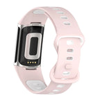 Silikonowy pasek do zegarka Fitbit Charge 5, Charge 6 różowy