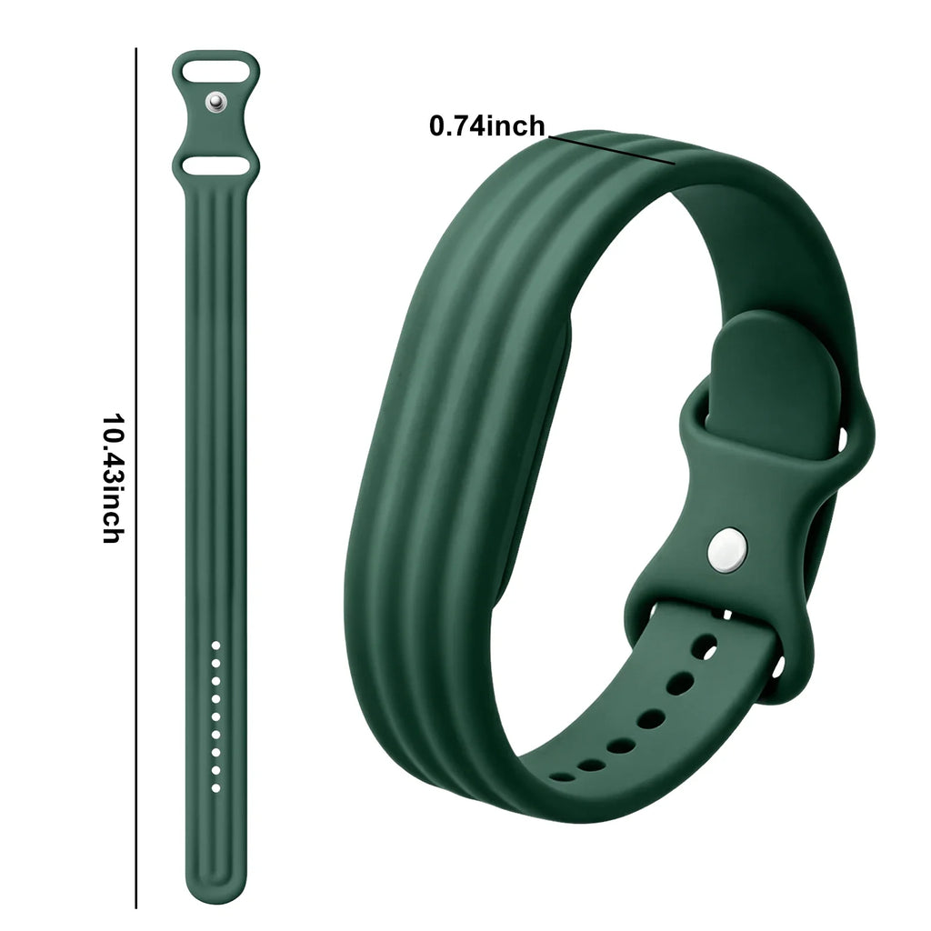 Zielony silikonowy pasek do zegarka Google Fitbit Air