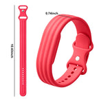 Fuksjowy silikonowy pasek do zegarka Google Fitbit Air
