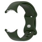 Bransoletka silikonowa do smartwatcha Google Pixel Watch 1 & 2 zielona wojskowa