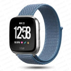 Bransoletka z tkaniny do zegarka Fitbit Versa 3 Versa 4 Sense 2 niebieska