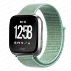 Bransoletka z tkaniny do zegarka Fitbit Versa 3 Versa 4 Sense 2 zielona