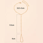 Bransoletka damska na rękę biżuteria damska łańcuch na rękę i palec