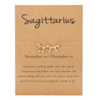 Bransoletka damska znak zodiaku 12 konstelacji strzelec